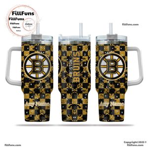 NHL Boston Bruins Special Design 40oz Tumbler With Handle