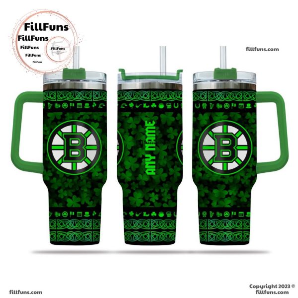 NHL Boston Bruins Special St. Patrick’s Day 40oz Tumbler With Handle
