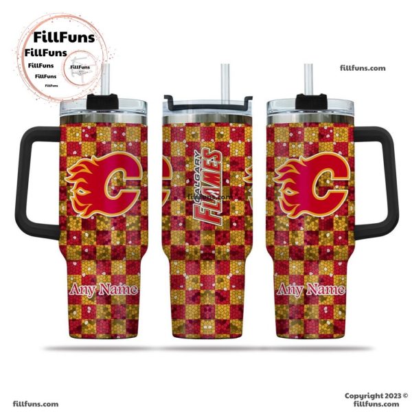 NHL Calgary Flames Special Design 40oz Tumbler With Handle
