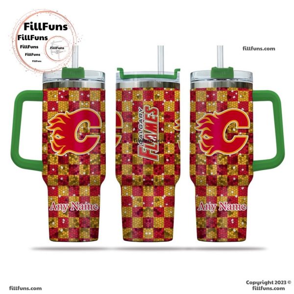 NHL Calgary Flames Special Design 40oz Tumbler With Handle