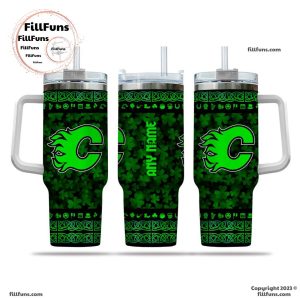 NHL Calgary Flames Special St. Patrick’s Day 40oz Tumbler With Handle