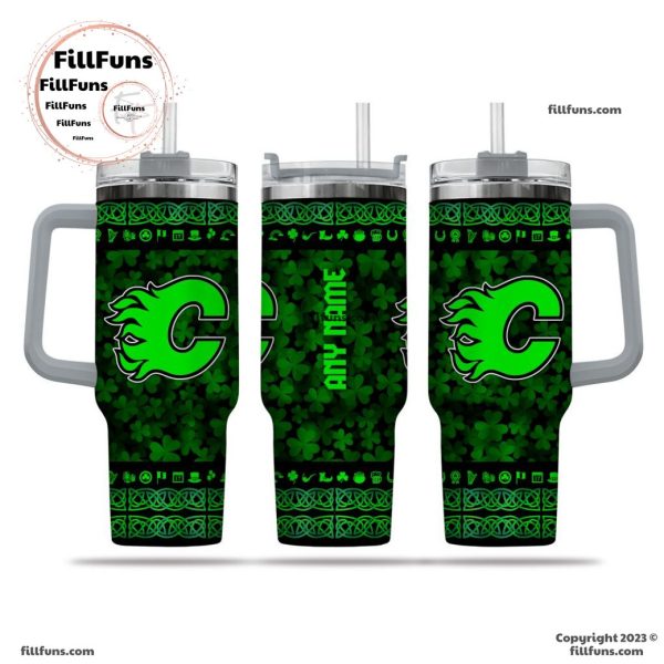 NHL Calgary Flames Special St. Patrick’s Day 40oz Tumbler With Handle