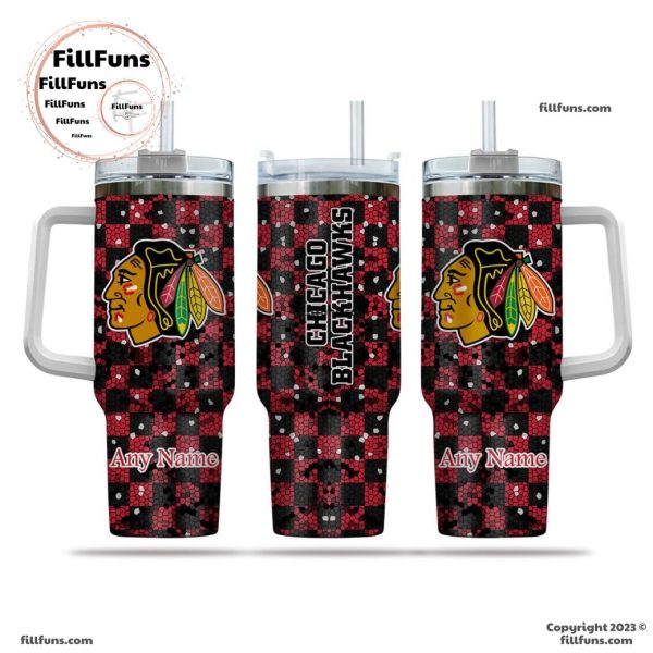 NHL Chicago Blackhawks Special Design 40oz Tumbler With Handle