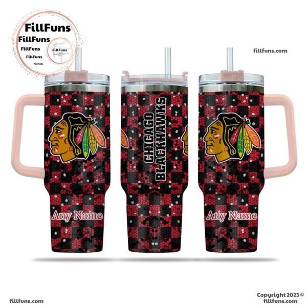 NHL Chicago Blackhawks Special Design 40oz Tumbler With Handle