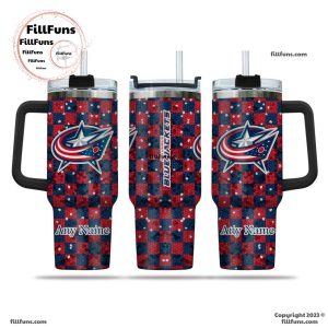 NHL Columbus Blue Jackets Special Design 40oz Tumbler With Handle