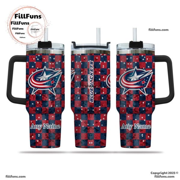 NHL Columbus Blue Jackets Special Design 40oz Tumbler With Handle