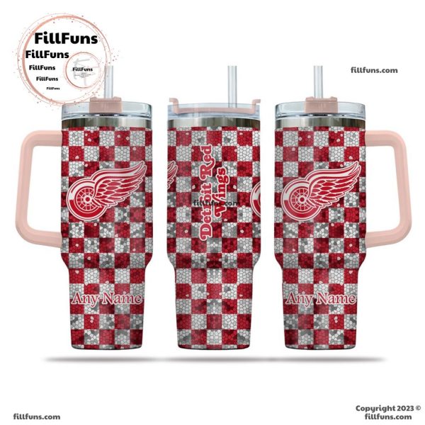 NHL Detroit Red Wings Special Design 40oz Tumbler With Handle