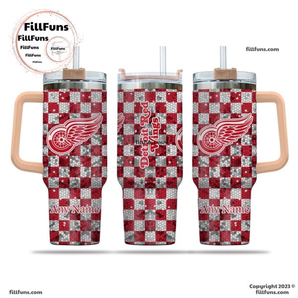 NHL Detroit Red Wings Special Design 40oz Tumbler With Handle