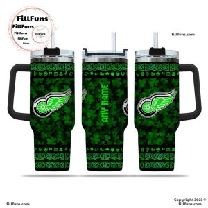 NHL Detroit Red Wings Special St. Patrick’s Day 40oz Tumbler With Handle