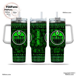 NHL Edmonton Oilers Special St. Patrick’s Day 40oz Tumbler With Handle
