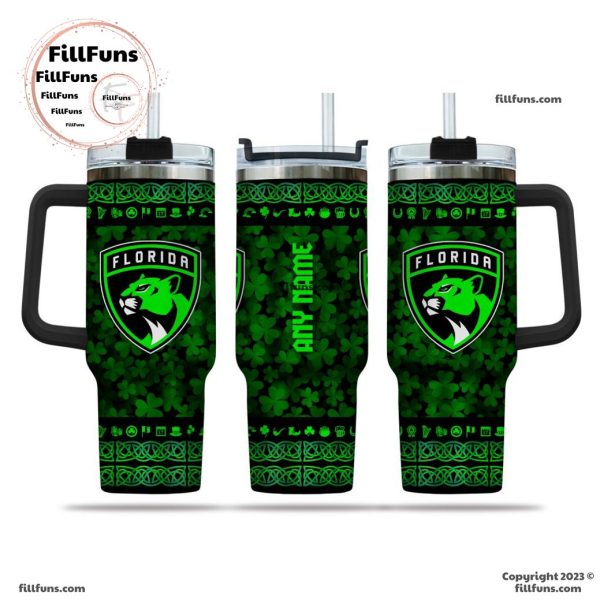 NHL Florida Panthers Special St. Patrick’s Day 40oz Tumbler With Handle