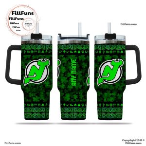 NHL New Jersey Devils Special St. Patrick’s Day 40oz Tumbler With Handle