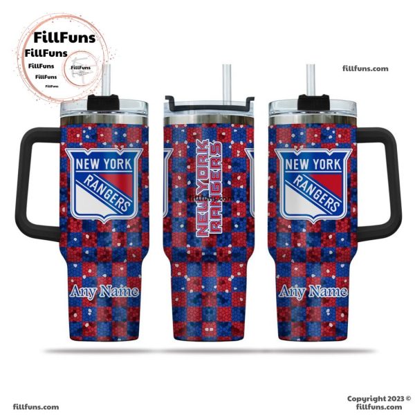 NHL New York Rangers Special Design 40oz Tumbler With Handle