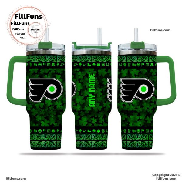 NHL Philadelphia Flyers Special St. Patrick’s Day 40oz Tumbler With Handle