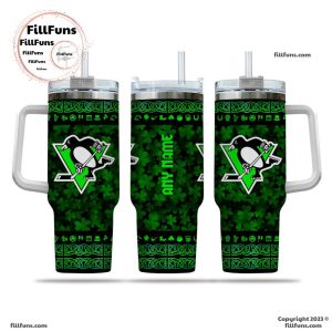 NHL Pittsburgh Penguins Special St. Patrick’s Day 40oz Tumbler With Handle