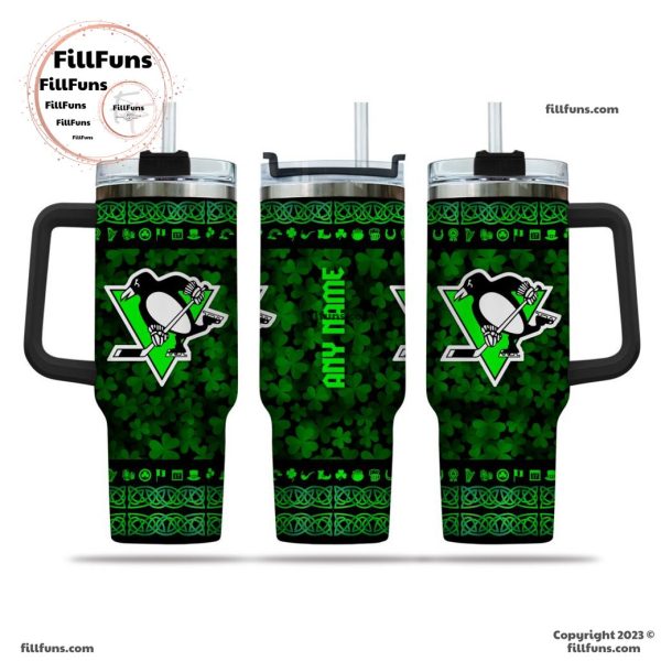 NHL Pittsburgh Penguins Special St. Patrick’s Day 40oz Tumbler With Handle