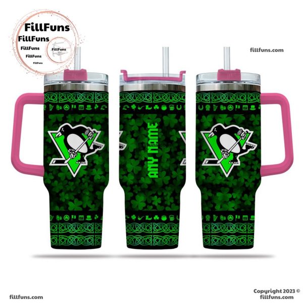 NHL Pittsburgh Penguins Special St. Patrick’s Day 40oz Tumbler With Handle