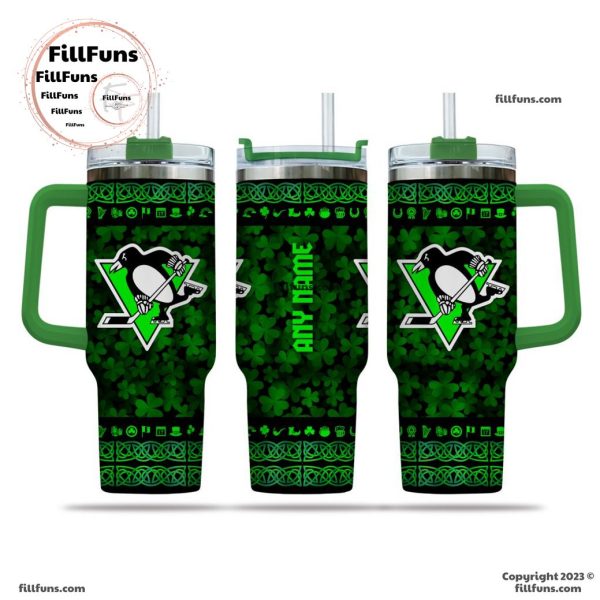 NHL Pittsburgh Penguins Special St. Patrick’s Day 40oz Tumbler With Handle