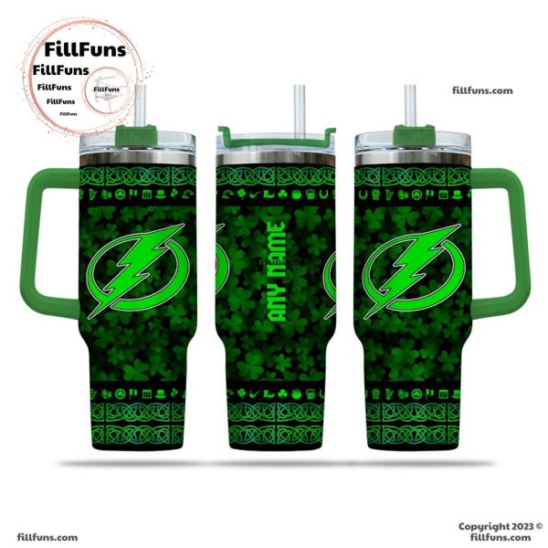 NHL Tampa Bay Lightning Special St. Patrick’s Day 40oz Tumbler With Handle