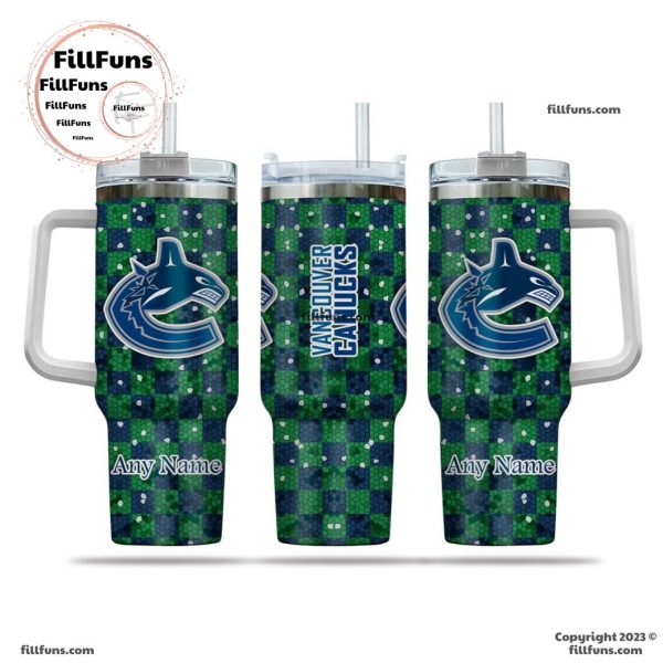 NHL Vancouver Canucks Special Design 40oz Tumbler With Handle