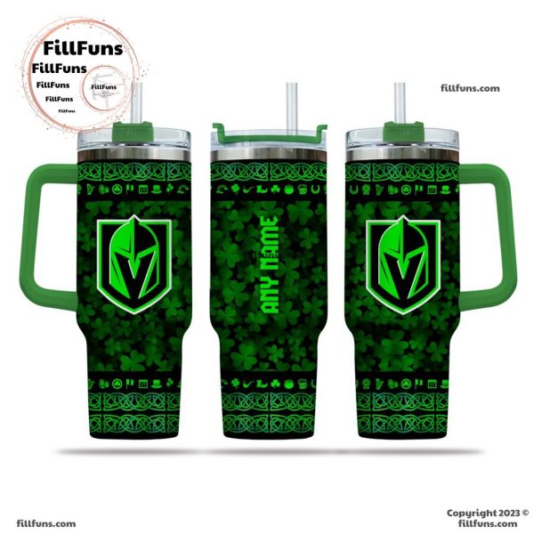 NHL Vegas Golden Knights Special St. Patrick’s Day 40oz Tumbler With Handle