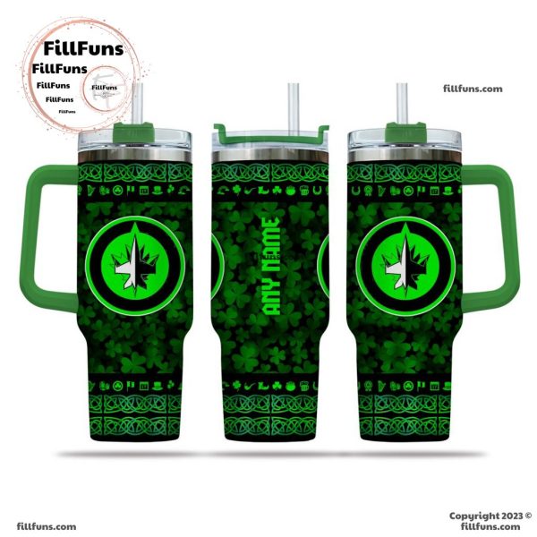 NHL Winnipeg Jets Special St. Patrick’s Day 40oz Tumbler With Handle