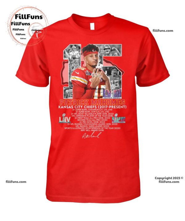 Patrick Mahomes Kansas City Chiefs 2017 – Fresent T-Shirt