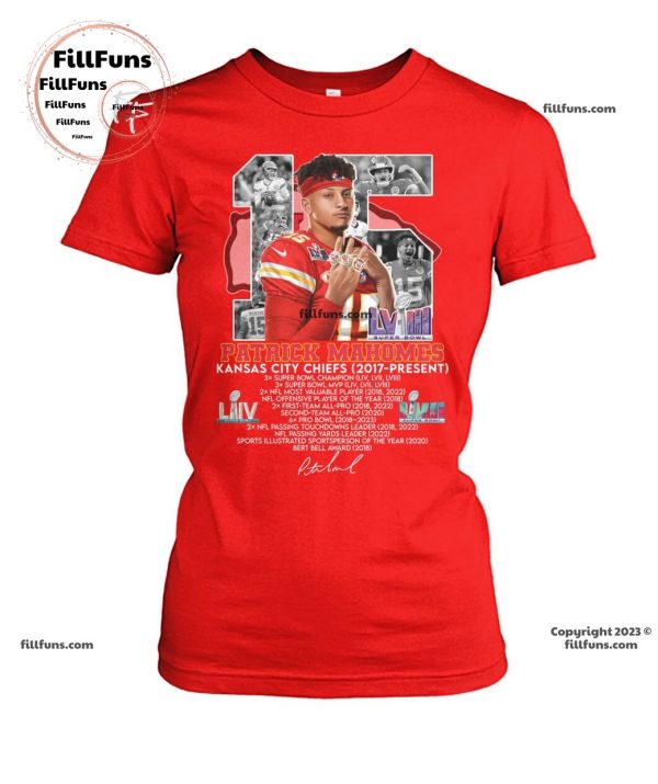 Patrick Mahomes Kansas City Chiefs 2017 – Fresent T-Shirt