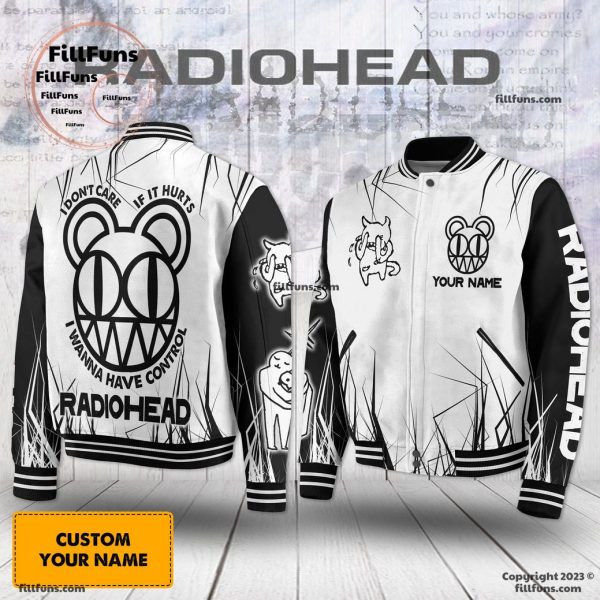 Radiohead I Don’t Care If It Hurts I Wanna Have Control Custom Name Baseball Jacket