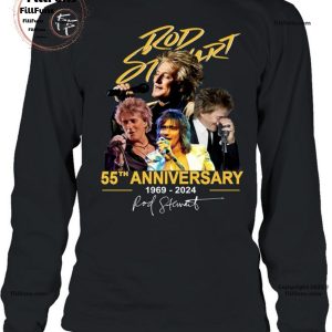 Rod Stewart 55th Anniversary 1969 – 2024 T-Shirt