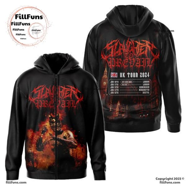 Slaughter To Prevail UK Tour 2024 Zipper Hoodie
