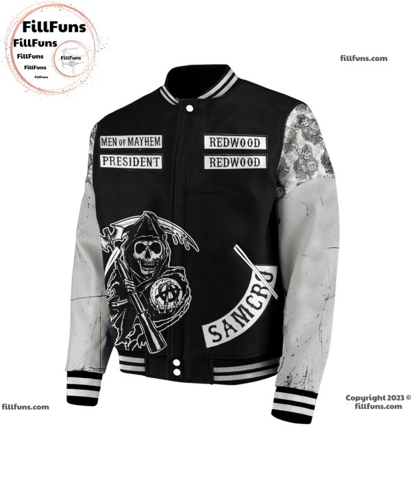 Sons Of Anarchy Fear The Reaper Baseball Jacket