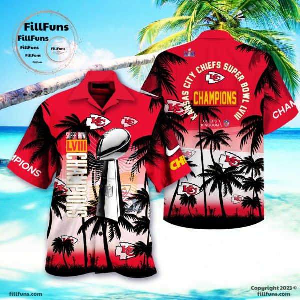 Special Super Bowl LVIII Champions Kansas City Chiefs Hawaiian Shirt
