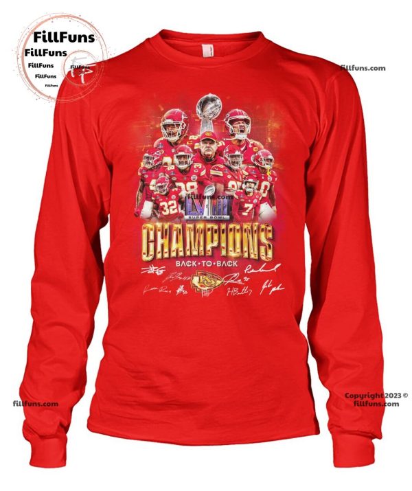 Super Bowl LVIII Champions Back To Back Kansas City Chiefs T-Shirt