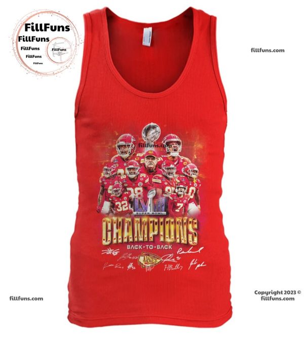 Super Bowl LVIII Champions Back To Back Kansas City Chiefs T-Shirt