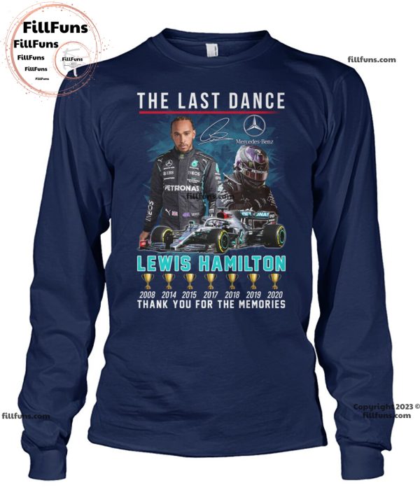 The Last Dance Lewis Hamilton Thank You For The Memories T-Shirt