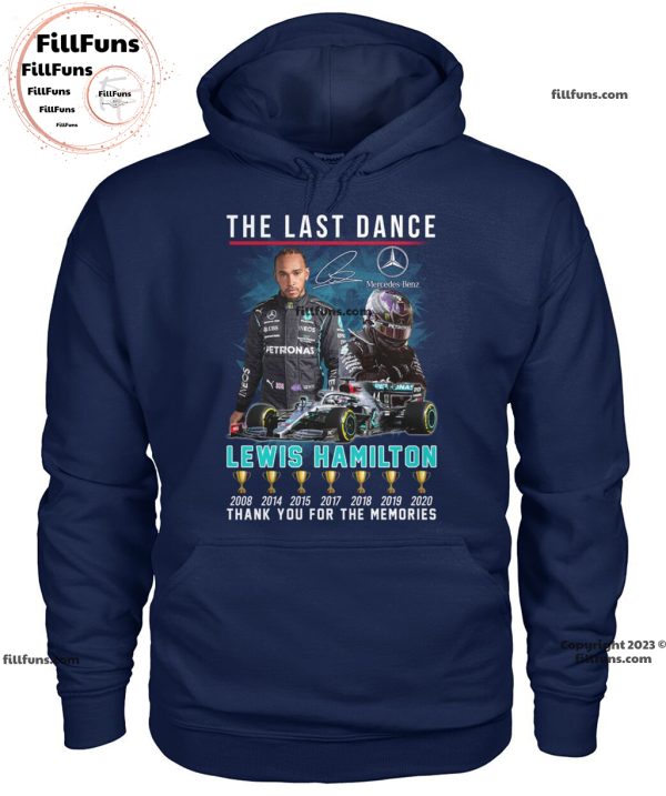 The Last Dance Lewis Hamilton Thank You For The Memories T-Shirt