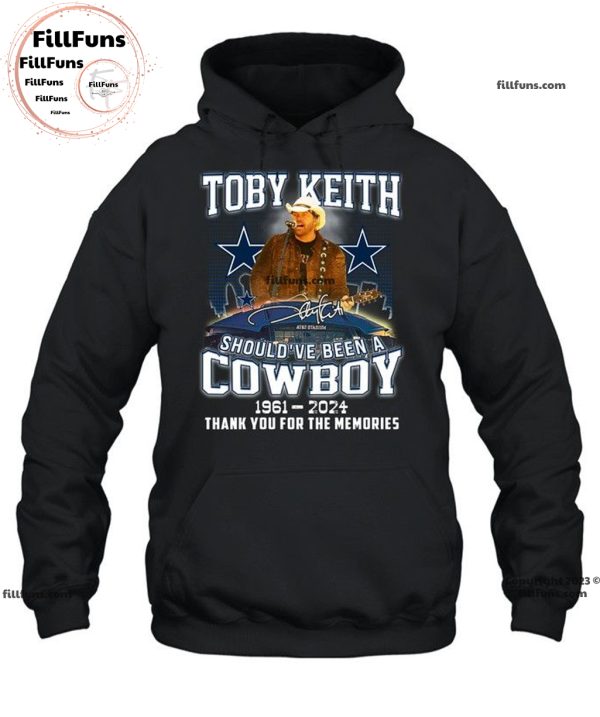 Toby Keith Should’ve Been A Cowboy 1961 – 2024 Thank You For The Memories T-Shirt