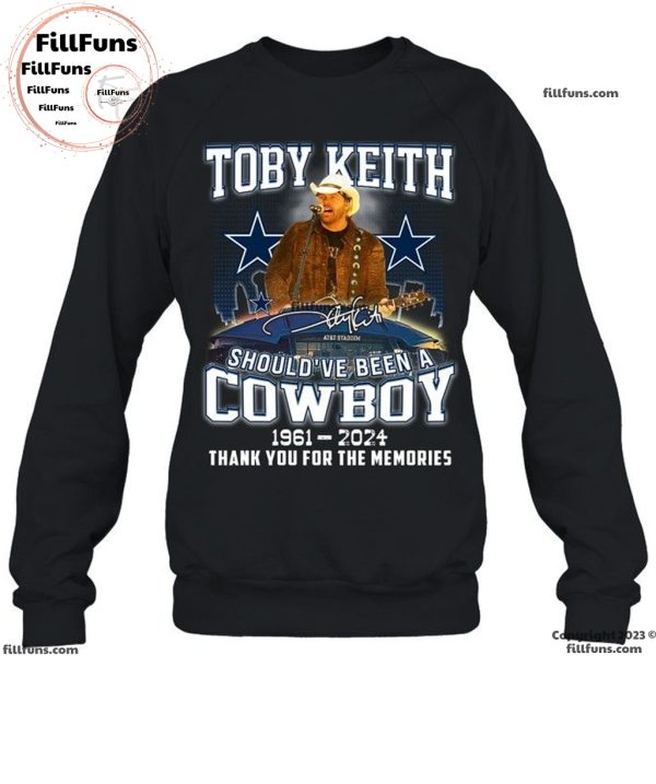 Toby Keith Should’ve Been A Cowboy 1961 – 2024 Thank You For The Memories T-Shirt