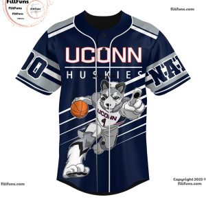 Uconn Huskies Straight Outta Huskies Country Custom Baseball Jersey
