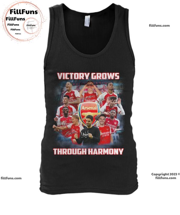 Victory Grows Through Harmony Arsenal T-Shirt