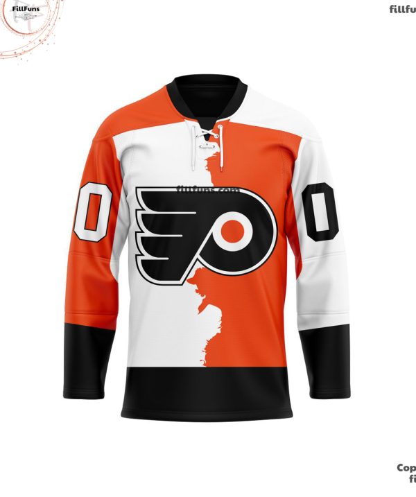 NHL Philadelphia Flyers Personalized Home Mix Away Hockey Jersey