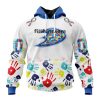 Personalized NHL Arizona Coyotes Special Autism Awareness Design Hoodie