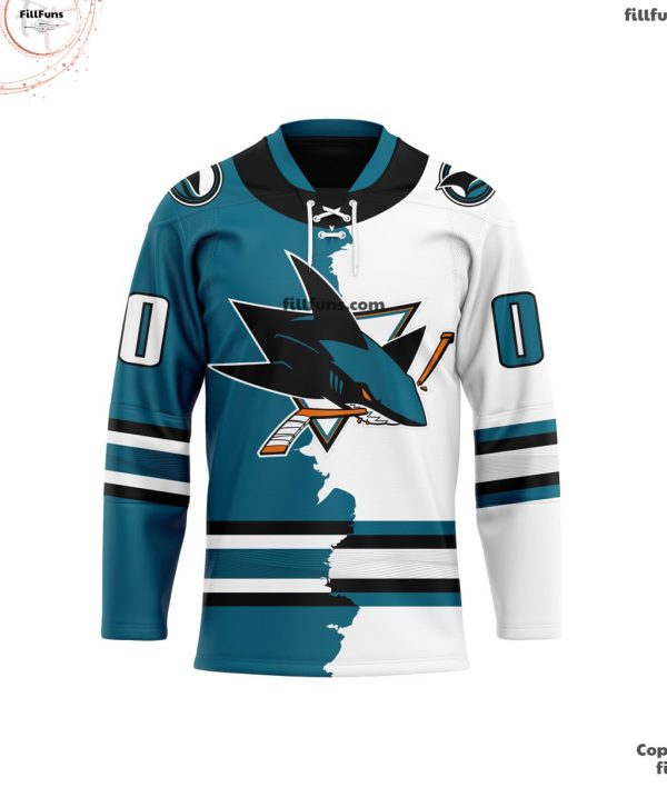 NHL San Jose Sharks Personalized Home Mix Away Hockey Jersey