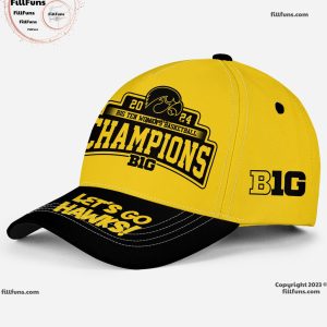 2024 Big Ten Women’s Basketball Champions Iowa Hawkeyes Classic Yellow Cap