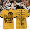 Iowa Hawkeyes Big Ten Women’s Basketball Champions 2024 Let’s Go Hawks Black T-Shirt