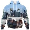 NHL Columbus Blue Jackets Personalized Arena Skyline Design 3D Hoodie