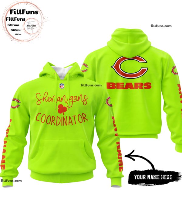 Custom Name NFL Chicago Bears Shenanigans Coordinator Hoodie