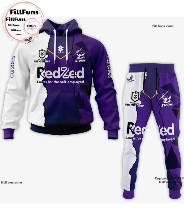 NRL Melbourne Storm Special Mix Jersey Hoodie Joggers Set
