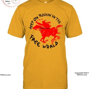 Keep On Rockin In The Free World Crazy Horse Vintage Neil T-Shirt